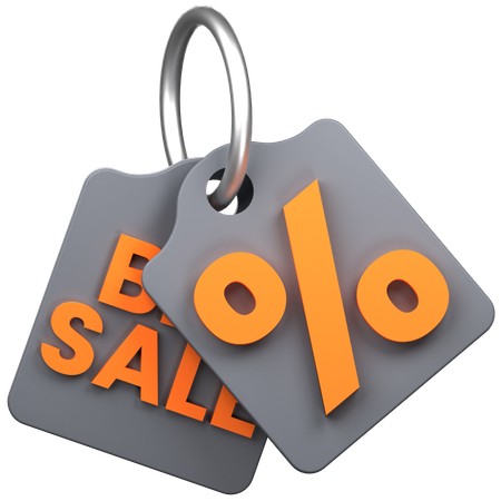 Big Sale Tag  3D Icon