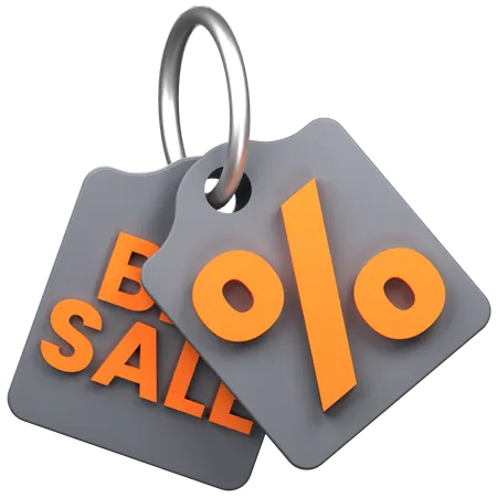 Big Sale Tag  3D Icon
