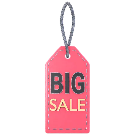 Big Sale Tag  3D Icon