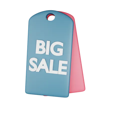 Big Sale Tag  3D Icon