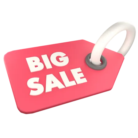 Big Sale Tag  3D Icon