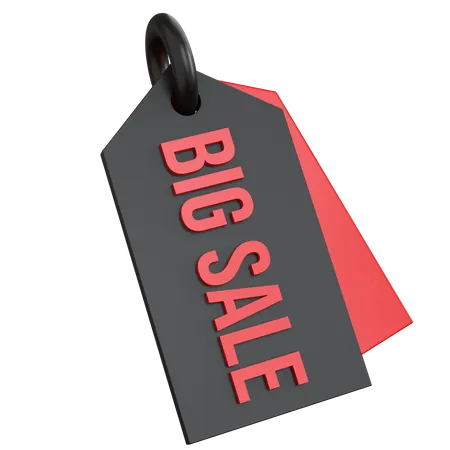 Big Sale Tag  3D Icon