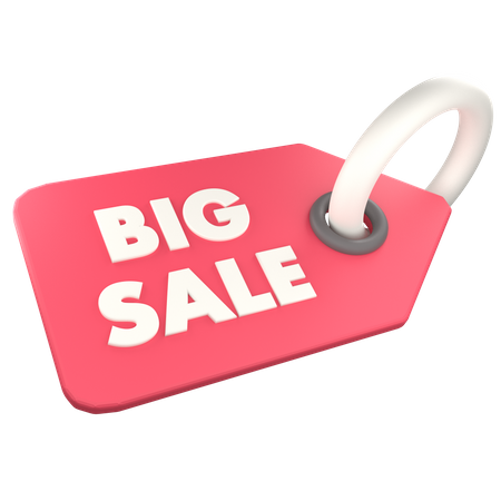 Big Sale Tag  3D Icon