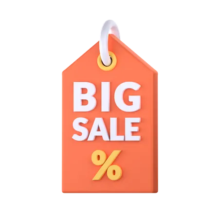 Big Sale Tag 3 D Icon Perfect For E Commerce Element 3D Icon