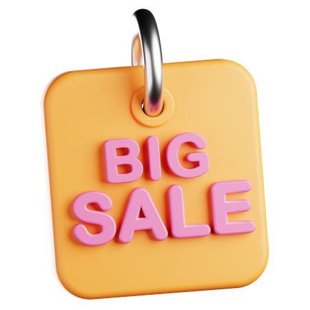 Big Sale Tags  3D Icon
