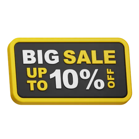 Big Sale Up To 10% Off  3D Icon