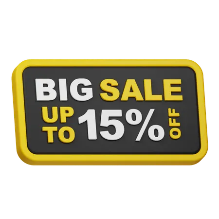 Big Sale Up To 15% Off  3D Icon