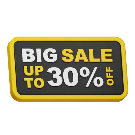 Big Sale Up To 30% Off  3D Icon