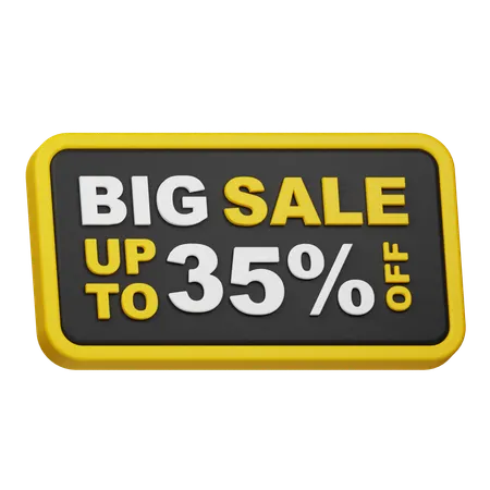 Big Sale Up To 35% Off  3D Icon