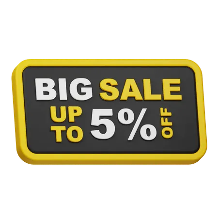 Big Sale Up To 5% Off  3D Icon