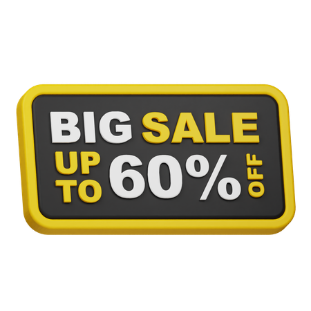 Big Sale Up To 60% Off  3D Icon