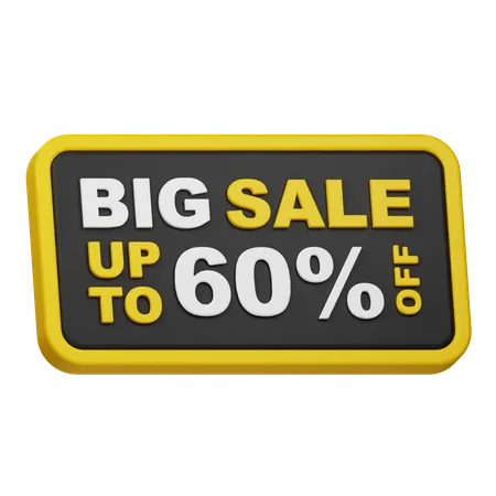 Big Sale Up To 60% Off  3D Icon