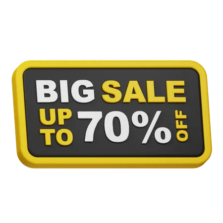 Big Sale Up To 70% Off  3D Icon