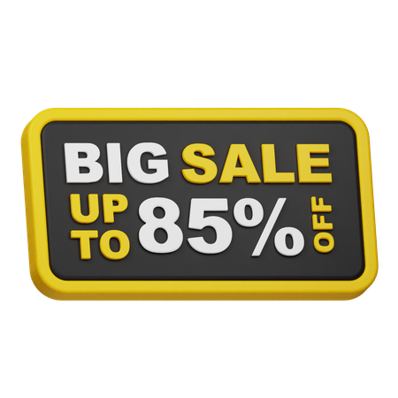 Big Sale Up To 85% Off  3D Icon