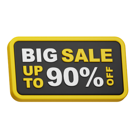 Big Sale Up To 90% Off  3D Icon