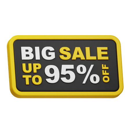 Big Sale Up To 95% Off  3D Icon