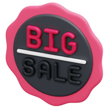 Big Sale Sticker  3D Icon