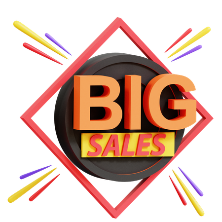 Big Sales  3D Icon