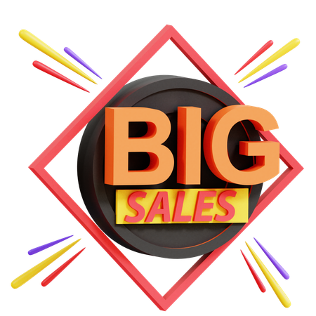 Big Sales  3D Icon