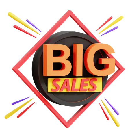 Big Sales  3D Icon