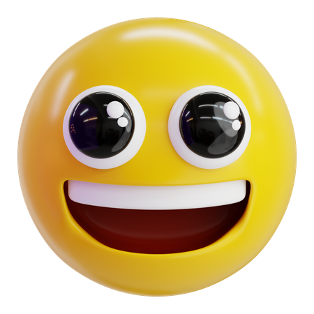 Big Smile Emoji  3D Icon