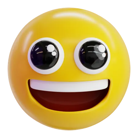 Big Smile Emoji  3D Icon