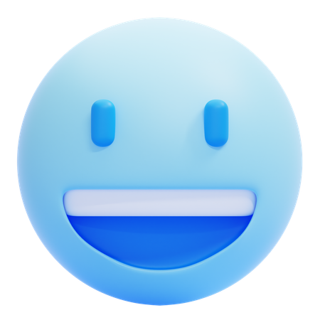 Big Smile Emoji  3D Icon