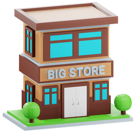 Big Store Building  3D Icon