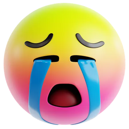 Big Teardrop Eyes  3D Icon