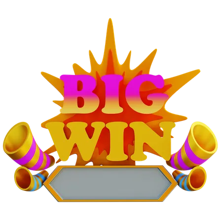 Big Win  3D Icon