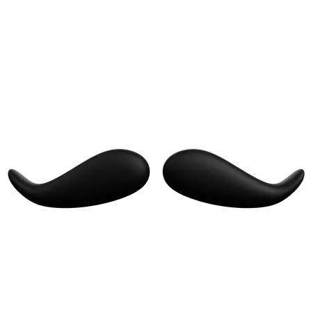 Bigode  3D Illustration