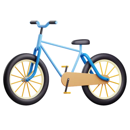 3 D Bike Illustration With Transparent Background 3D Icon
