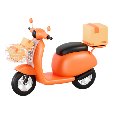 Bike Delivery  3D Icon