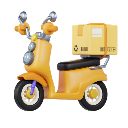 Bike Delivery 3D Icon