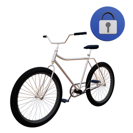 自転車ロック  3D Icon