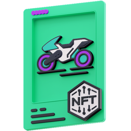Bike NFT 3D Illustration