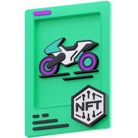 Bike NFT 3D Illustration