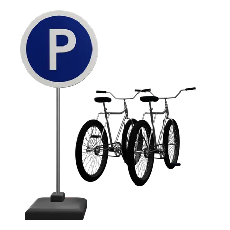 Bike Parking  3D Icon