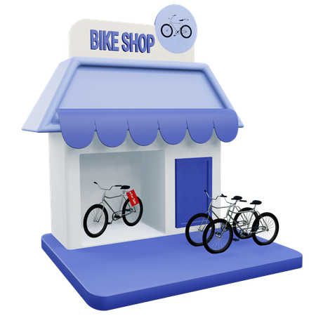 Bike Shop  3D Icon