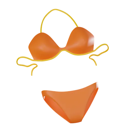Swimsuits Perfect For Beach Vacations And Tropical Getaways Embrace Style And Elegance With This Vibrant Collection 3 D Render Illustration 3D Icon