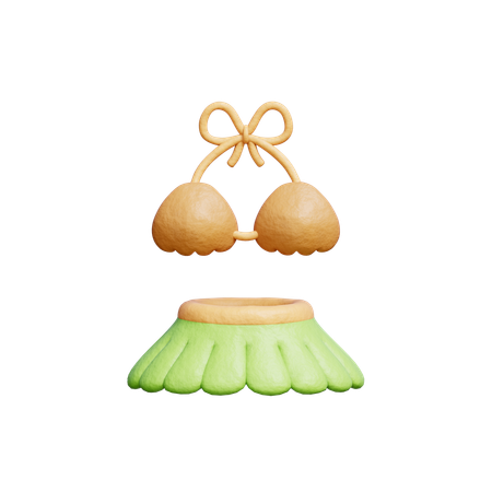 Bikini hawaï  3D Icon