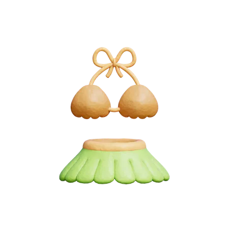 Bikini hawaï  3D Icon