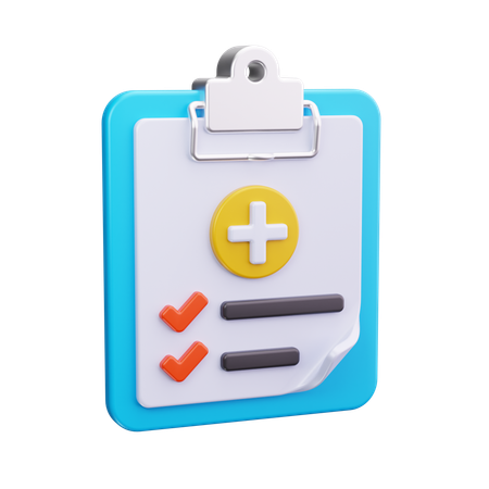 Bilan de santé  3D Icon