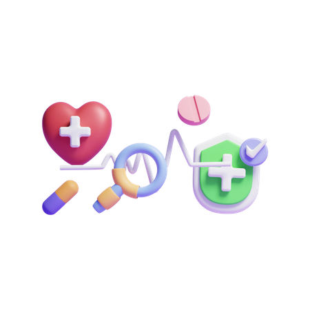 Bilan de santé  3D Icon