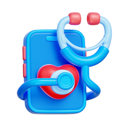 Bilan de santé en ligne  3D Icon