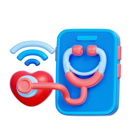 Bilan de santé en ligne  3D Icon