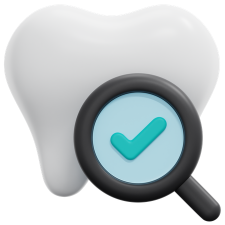 Examen dentaire  3D Icon