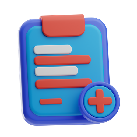 Check-up médical  3D Icon