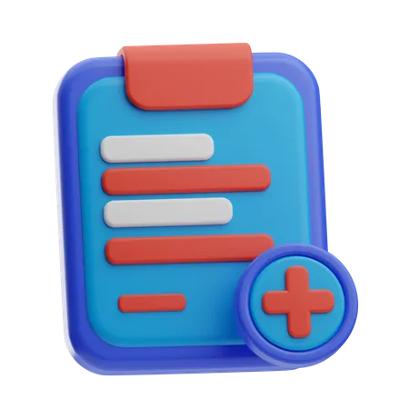 Check-up médical  3D Icon