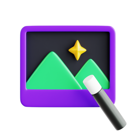 Bild  3D Icon